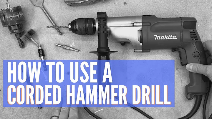 How to use a Corded hammer drill - everything explained for the complete beginner