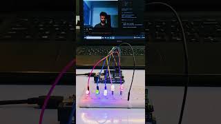 Arduino UNO R4 + OpenCV LED Control 🔥 AI Hand Gesture Project#arduino#robotics#opencv