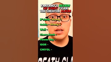 Fantano’s Review of Every Tyler The Creator Album #rap #hiphop #tylerthecreator #flowerboy #igor