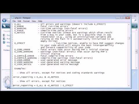Beginner PHP Tutorial   14   Error Reporting