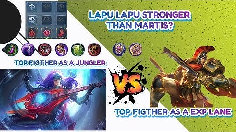 LAPU LAPU VS MARTIS EXP LANE GAMEPLAY & BEST BUILD 2023.