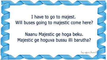 Learn Kannada through English   Conversation at the Bus stop!