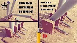 HOW TO MAKE SPRING BACK CRICKET STUMPS AT HOME| cricket stumps with PVC pipe | cricket stumps DIY