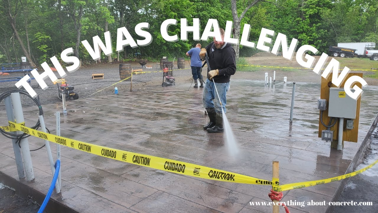 How We Stamped a Concrete Slab for Maine Cabin Masters (Must See!)
