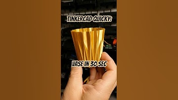 Tinkercad Quicky: fast Guide for a 3d Printed Vase
