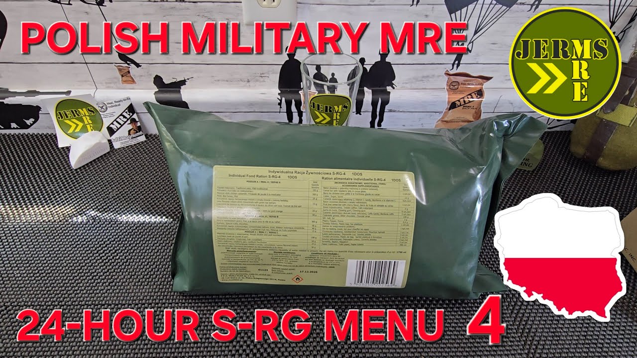 2023 Polish Military Ration S-RG 24-Hour MRE Menu 4 #polska