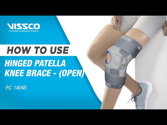 How to Wear & When to use Vissco Hinged Patella Knee Brace (Neoprene)  (Open) 