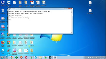 How to Unlock user using SQL Developer