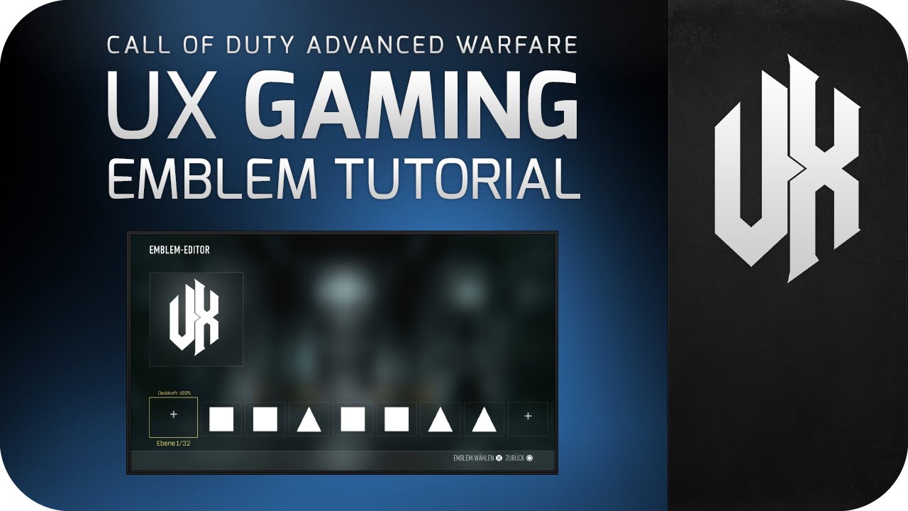 CoD: Advanced Warfare Emblem Editor uX Emblem Tutorial - YouTube.