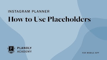 Using PLANOLY IG Planner