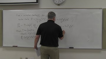 MTH 292 16.3d Finding the Potential Function of a Conservative Vector Field (finish)