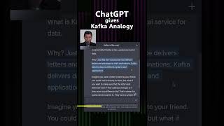 ChatGPT gives Kafka Analogy screenshot 3
