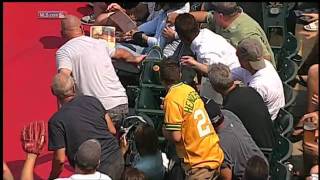 Details 2011/09/01 Bat flies into stands Update