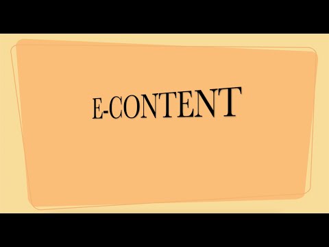 Development of E-Content