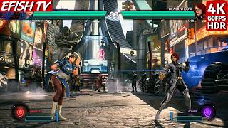 Chun-Li & Iron Man vs Black Widow & Sigma (Hardest AI) - Marvel vs Capcom: Infinite