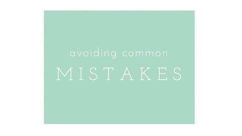 Fixing Common Knitting Mistakes