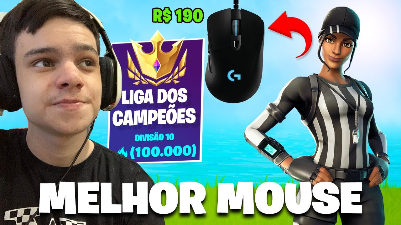 JOGUEI COM O MELHOR MOUSE PARA FORTNITE! (Hand Cam) G403 Hero - YouTube