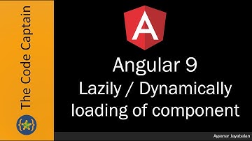 Lazy / Dynamically loading of component in Angular 9