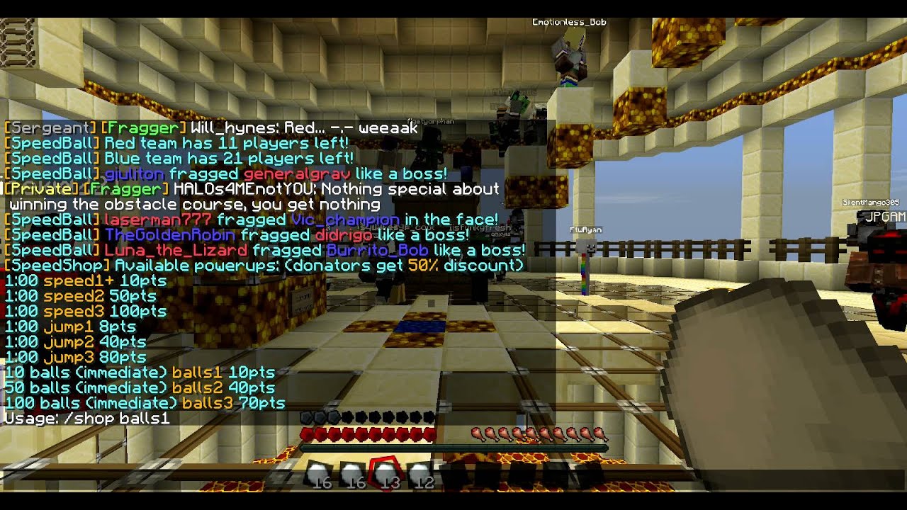Helpinghand97 Minecraft Speedball: 2