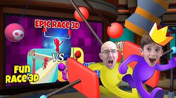 Epic Race 3D vs Fun Race 3D vs Run Race 3D Gameplay and Reviews 🏃‍♀️🏃‍♂️ (iOS and Android Games)