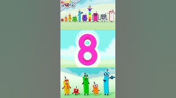 Numberblock 8 Magic Run - Trace Numberblock 8 - Cbeebies Game