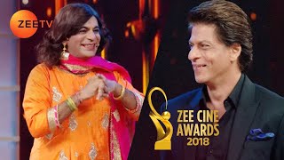 Zee Cine Awards 2018 - Comedy Queen Sunil Grover Hits On Shah Rukh Khan With #zaalima - Zee Tv