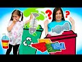 Игры для детей - сортировка мусора! Барби и Кен в видео для девочек