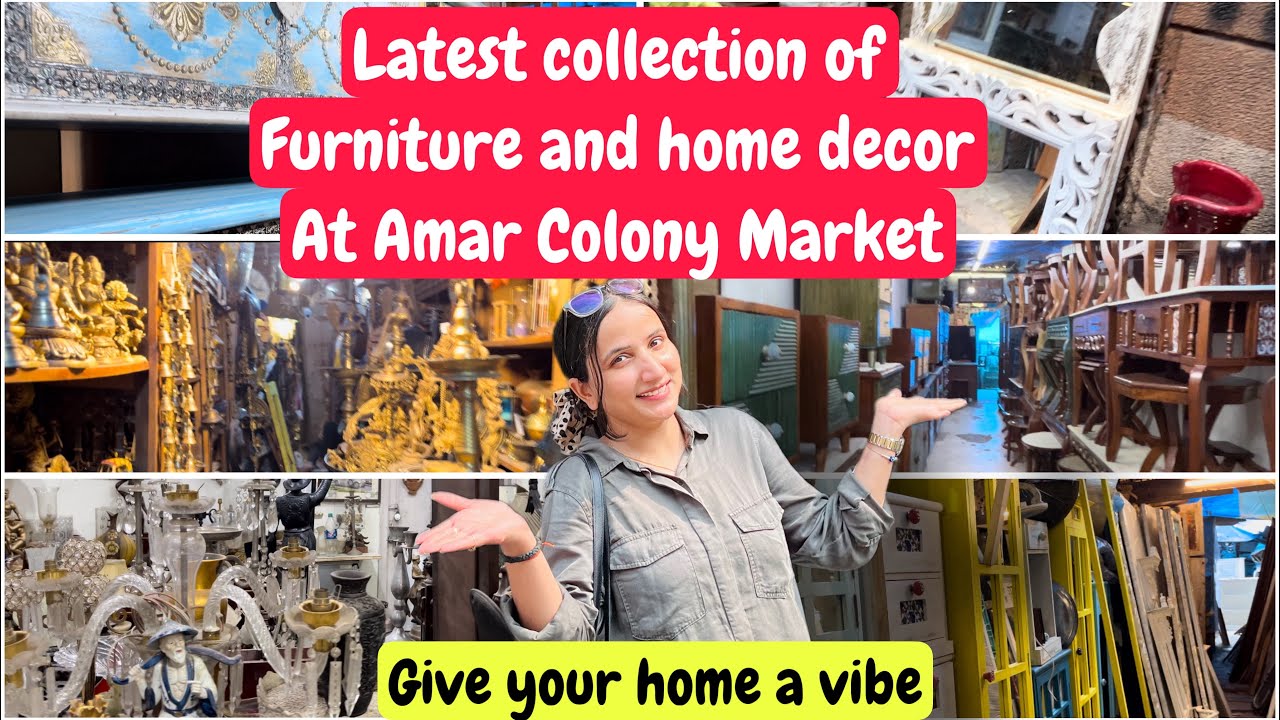 Amar Colony furniture market😱vintage collection, home decor pieces, art