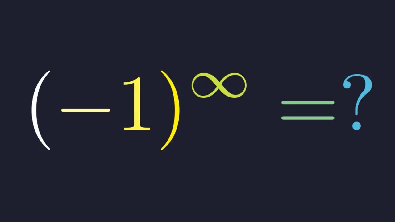 Парадокс (-1)^бесконечность, ломающий математику