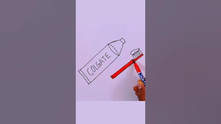 How to draw toothpaste 🪥, easydrawing for kids #toothpaste #drawing #art