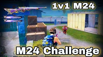 1v1 m24 challenge room !! Random Pro player 1v1 M24 Sniper king 😱😈 Challenge me #pubg
