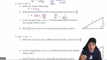 4.2a Inverse Trig Derivatives An Intuitive Approach | AP Calculus