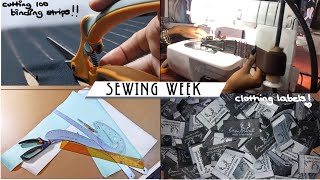 Sewing for my Clothing Line ft sweat and tears : Small Business Vlog