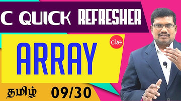 #9 Array Program || Find the output  - Advanced || C Quick Refresher In Tamil