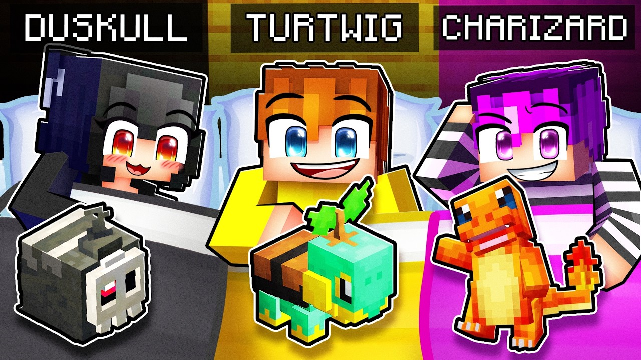 Having a POKEMON SLEEP OVER in Minecraft!