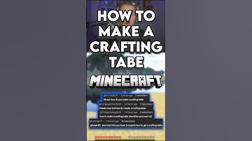 How To Make A Crafting Table In Minecraft. #minecraft #gaming #howto #shorts #tutorial