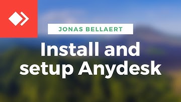 How to install and setup Anydesk (Remote Control Setup) | And setup password acces | Jonas Bellaert