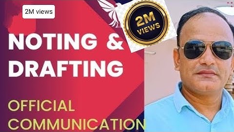 Noting & Drafting #Official drafting #Official letter system #HPFAS#HIPA #by sankhyan