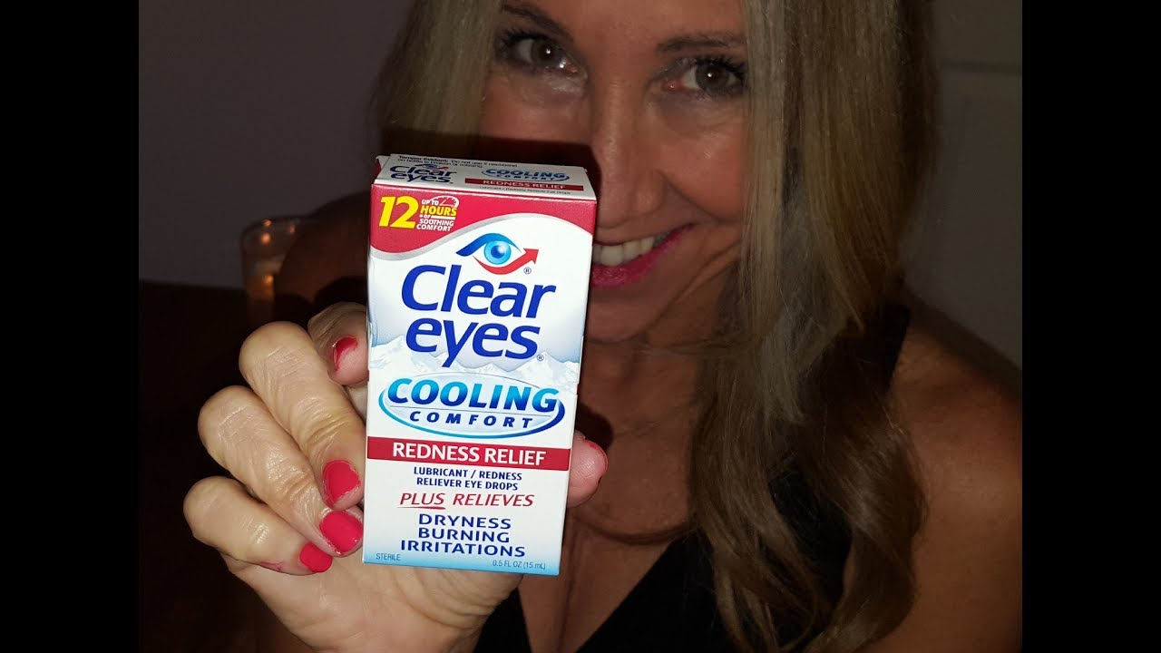 Clear Eyes Cooling Comfort Relief Lubricant Eye Drops, 0.5 fl oz 