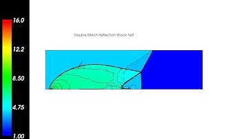 Double Mach Reflection Shock Wave Test: Adaptive Mesh Refinement Visualization