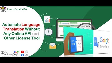 VBA: Automate Language Translations Using Excel Macro || No Online API || No Additional Plug-Ins
