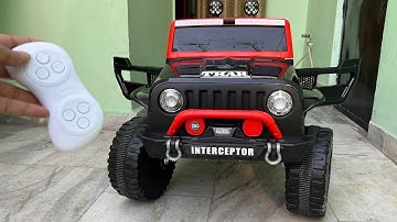 RC Mini Thar Unboxing & Testing | 2.4Ghz Remote Control Ride on Mahindra Thar | Shamshad Maker🔥🔥