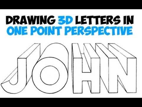 How to Draw 3D Letters Using One Point Perspective