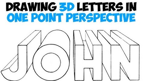 How to Draw 3D Letters Using One Point Perspective