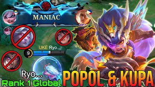 MANIAC Popol and Kupa Perfect Gameplay - Top 1 Global Popol and Kupa by Ryo... - Mobile Legends