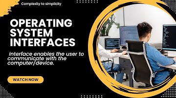 Operating System Interfaces (CLI, MDI,GUI)