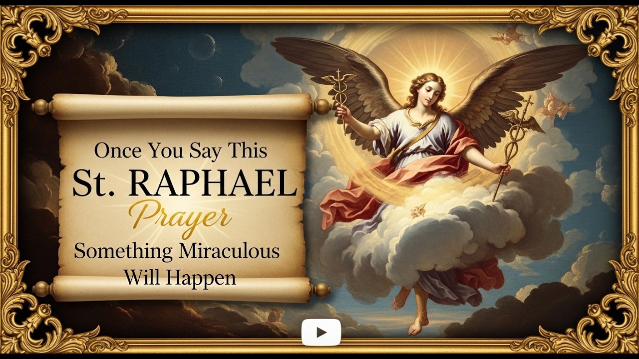 Once You Say This St. RAPHAEL Prayer , Something Miraculous Will Happen