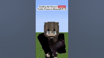 Building my viewers’ custom profile picture in Minecraft part 18 ⛏🧱 #shorts #minecraft #shoutout