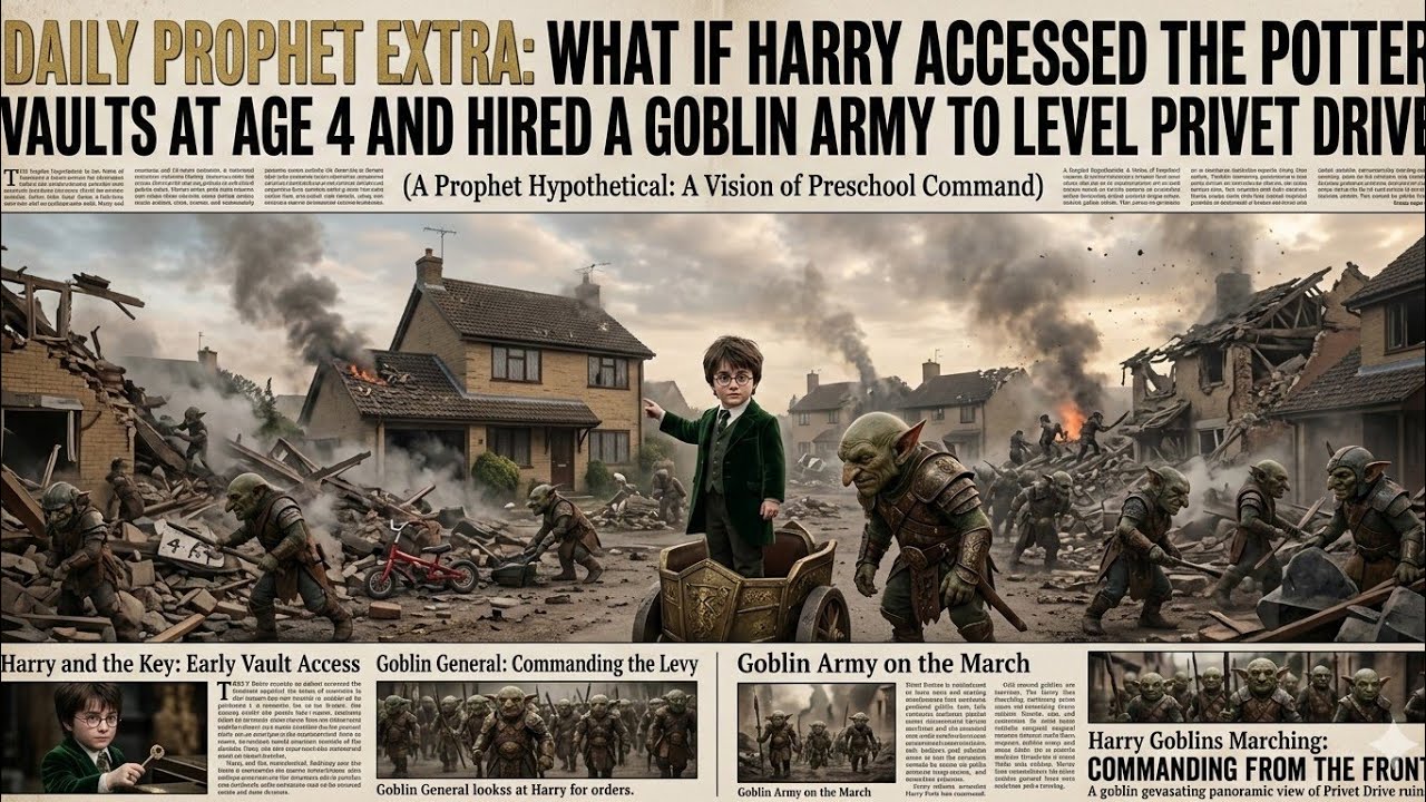 What If Harry Accessed The Potter Vaults At Age 4 and Hired A Goblin Army To Level Privet Drive