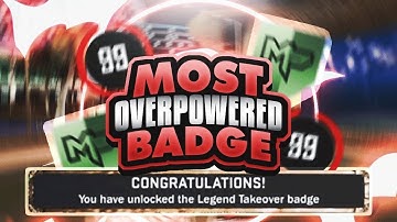 HOW TO GET THE MOST OVERPOWERED BADGE IN 2K17 !! | LEGEND TAKEOVER 😈